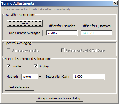 RASDRproc Tuning Parameters